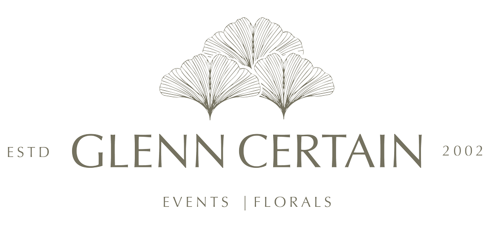 Primary full color logo for Glenn Certain displaying the official brand emblem and typography.