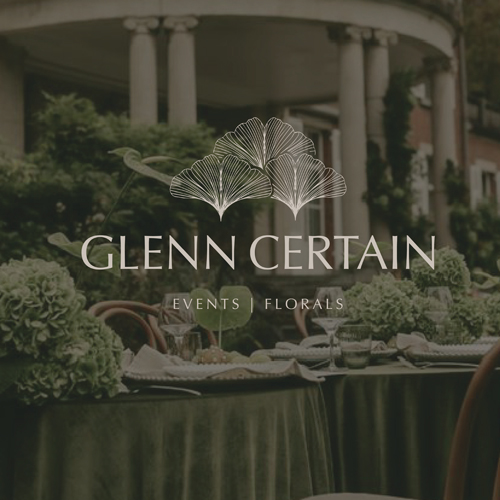 View the Glenn Certain Events and Florals design case study detailing MBPR’s comprehensive luxury brand strategy.