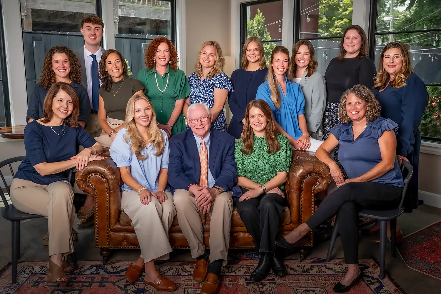 The McNeely Brockman Public Relations team gathered together for a group photo.