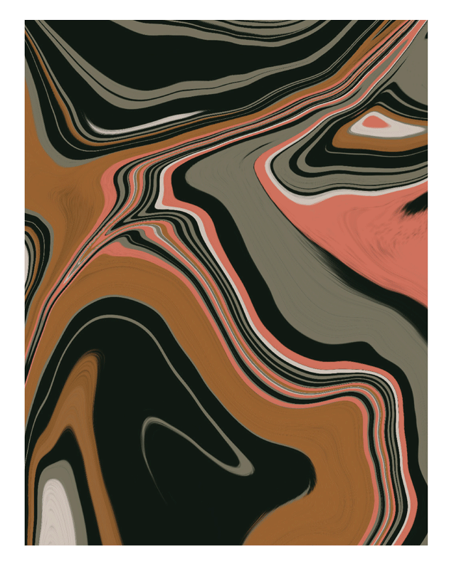 Custom marbled paper pattern design variant displaying the official Glenn Certain brand colors.